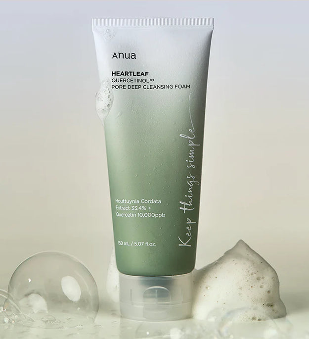 ANUA Heartleaf Quercetinol Cleansing Foam 150ml front view