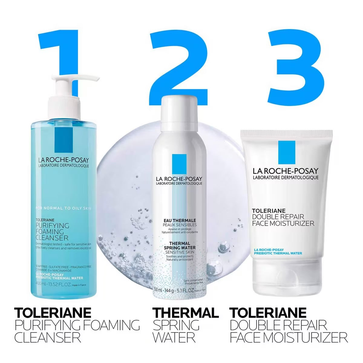 La Roche-Posay Toleriane Purifying Foaming Face Wash for Oily Skin - 400ml
