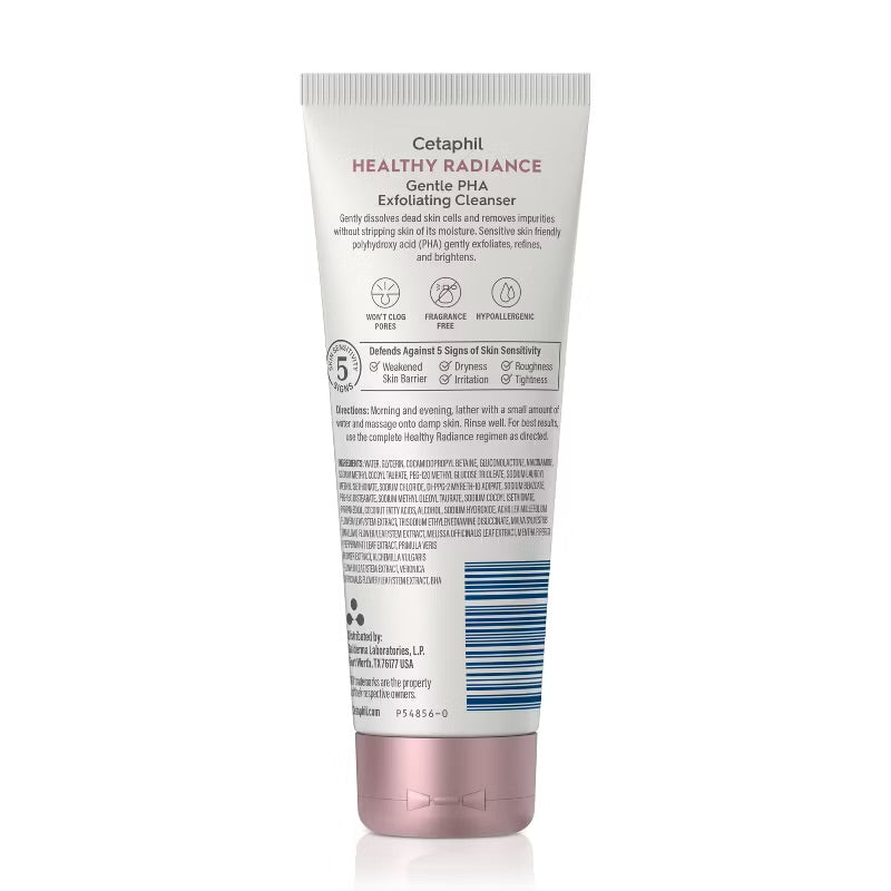 Cetaphil Healthy Radiance Gentle PHA Exfoliating Cleanser - 124ml