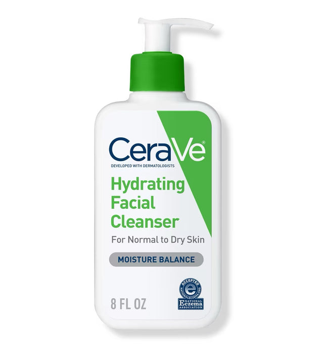 Cerave Hydrating Facial Cleanser, Gentle Face Wash for Balanced to Dry Skin