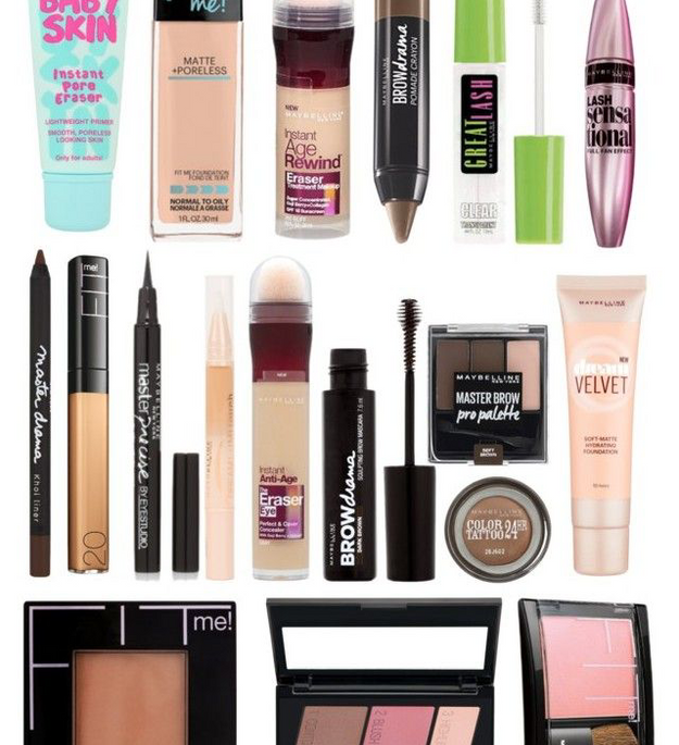 Assorted Maybelline Cosmetics - 100 Piece Lot