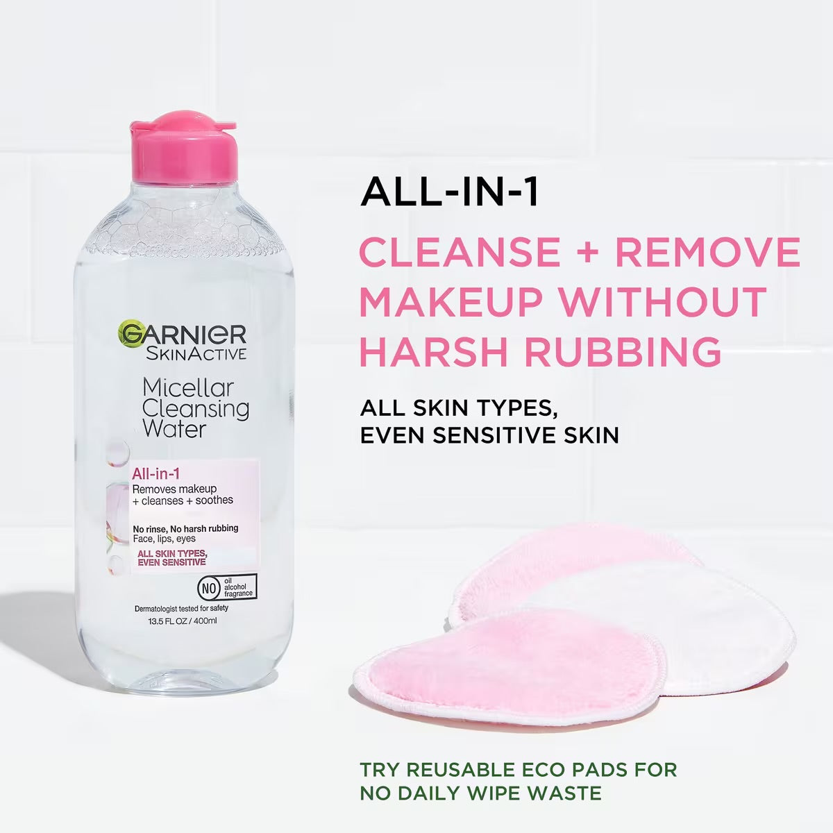 Garnier SkinActive Micellar Cleansing Water All-in-1 Cleanser & Makeup Remover - 400ml