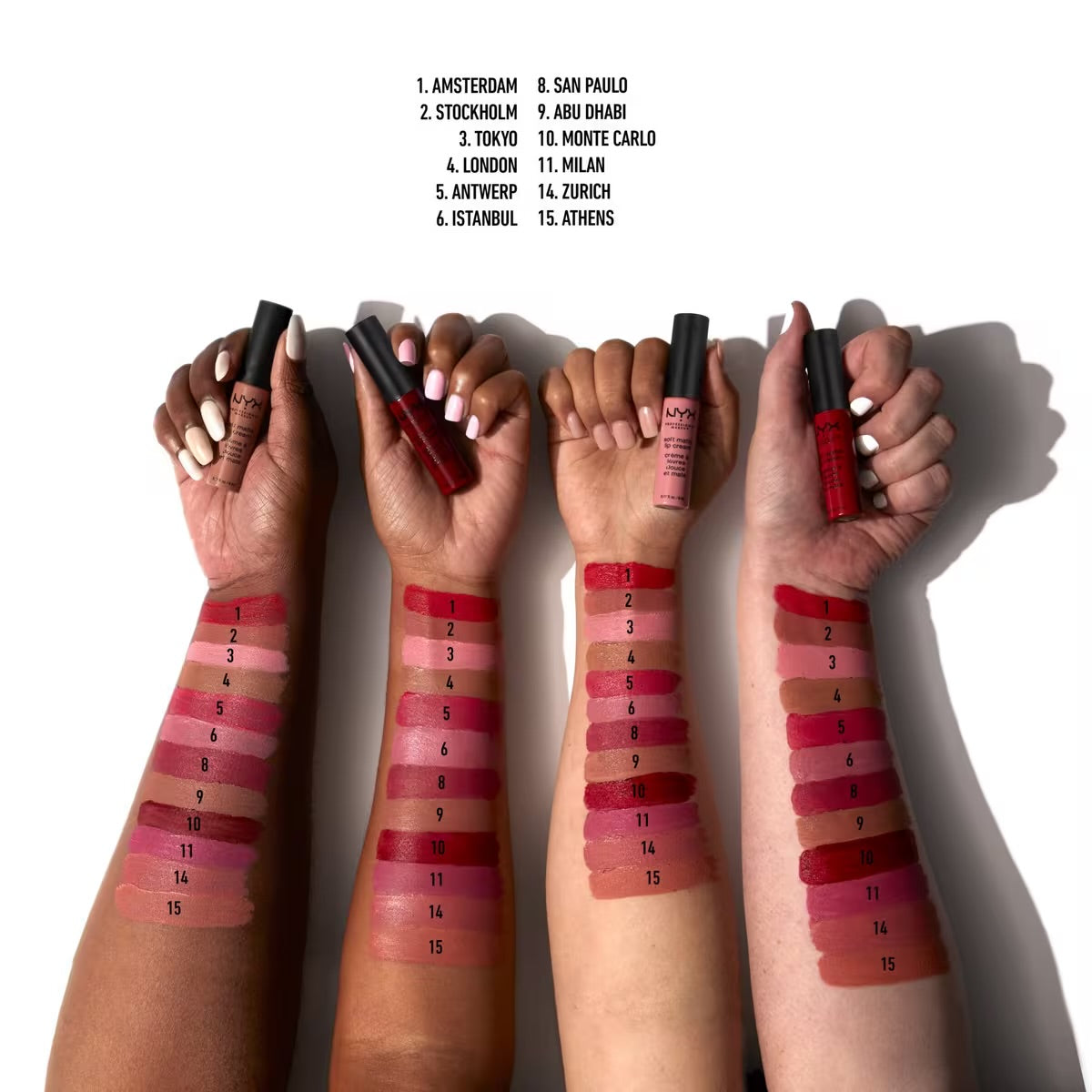 NYX Soft Matte Lip Cream Lightweight Liquid Lipstick - London