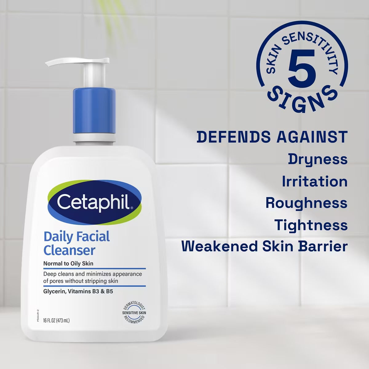 Cetaphil Daily Facial Cleanser - Face Wash for Sensitive Skin