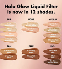 e.l.f. Halo Glow Liquid Filter - Swatches
