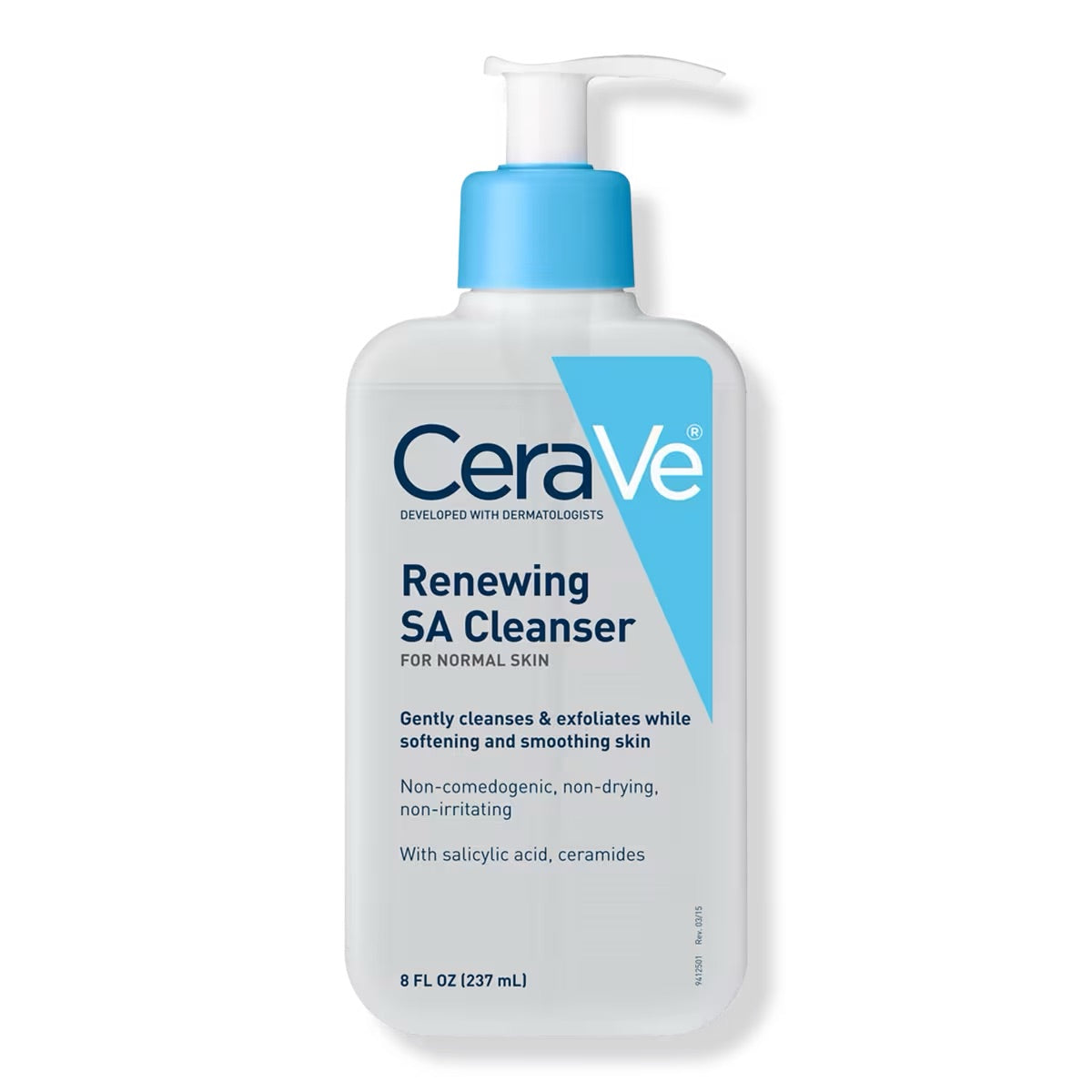 Cerave Renewing SA Cleanser, Salicylic Acid Face Wash for Balanced Skin