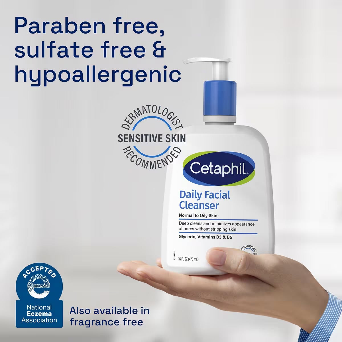 Cetaphil Daily Facial Cleanser - Face Wash for Sensitive Skin