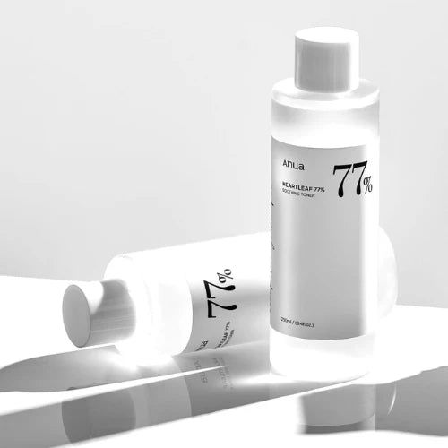Anua Heartleaf 77% Soothing Toner 250ml bottle for sensitive skin care