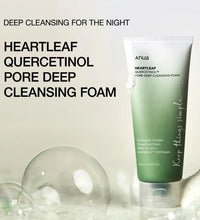 Close-up of ANUA Heartleaf Quercetinol face wash texture