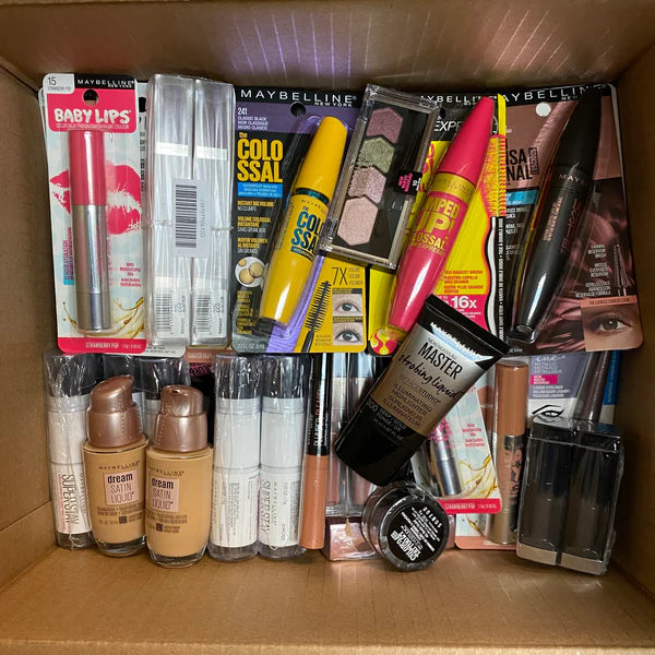 Assorted Maybelline Cosmetics - 100 Piece Lot