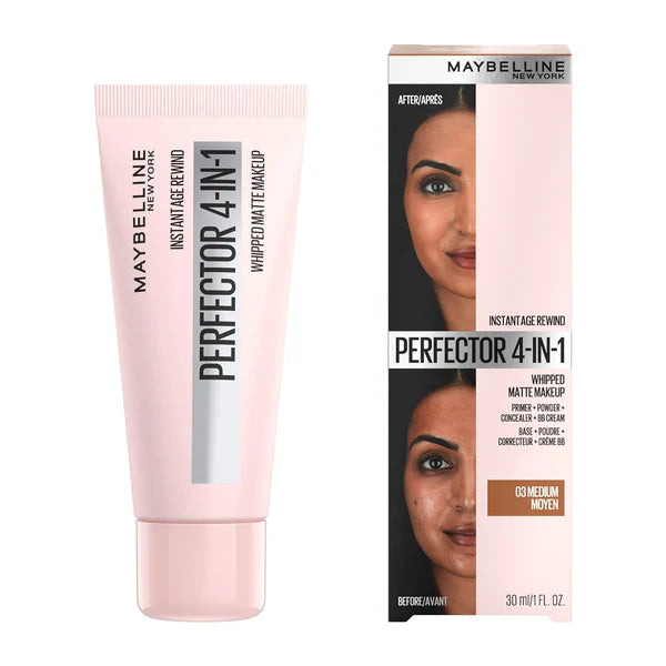 Maybelline Instant Age Rewind Instant Perfector 4 in 1 Matte Makeup - Medium 02 - 72 Pieces