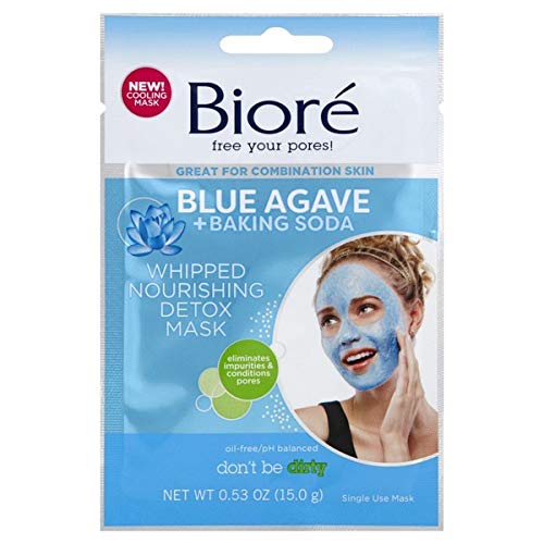 Biore Blue Agave + Baking Soda Whipped Nourishing Detox Mask - 100 Pieces
