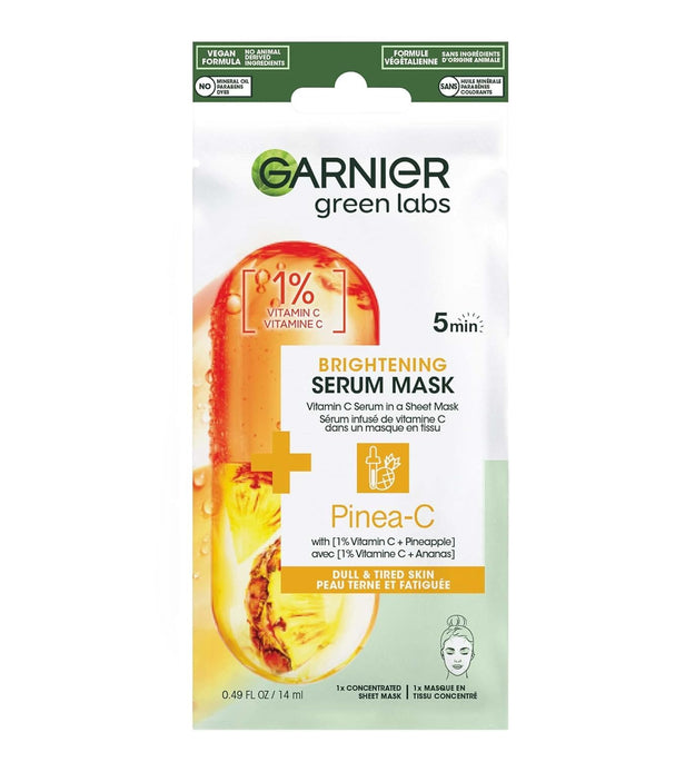 Garnier Green Labs Pinea-C Brightening Serum Mask - 45 Pieces