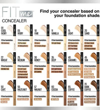 Maybelline Fit Me Concealer shade range – available in Sri Lanka