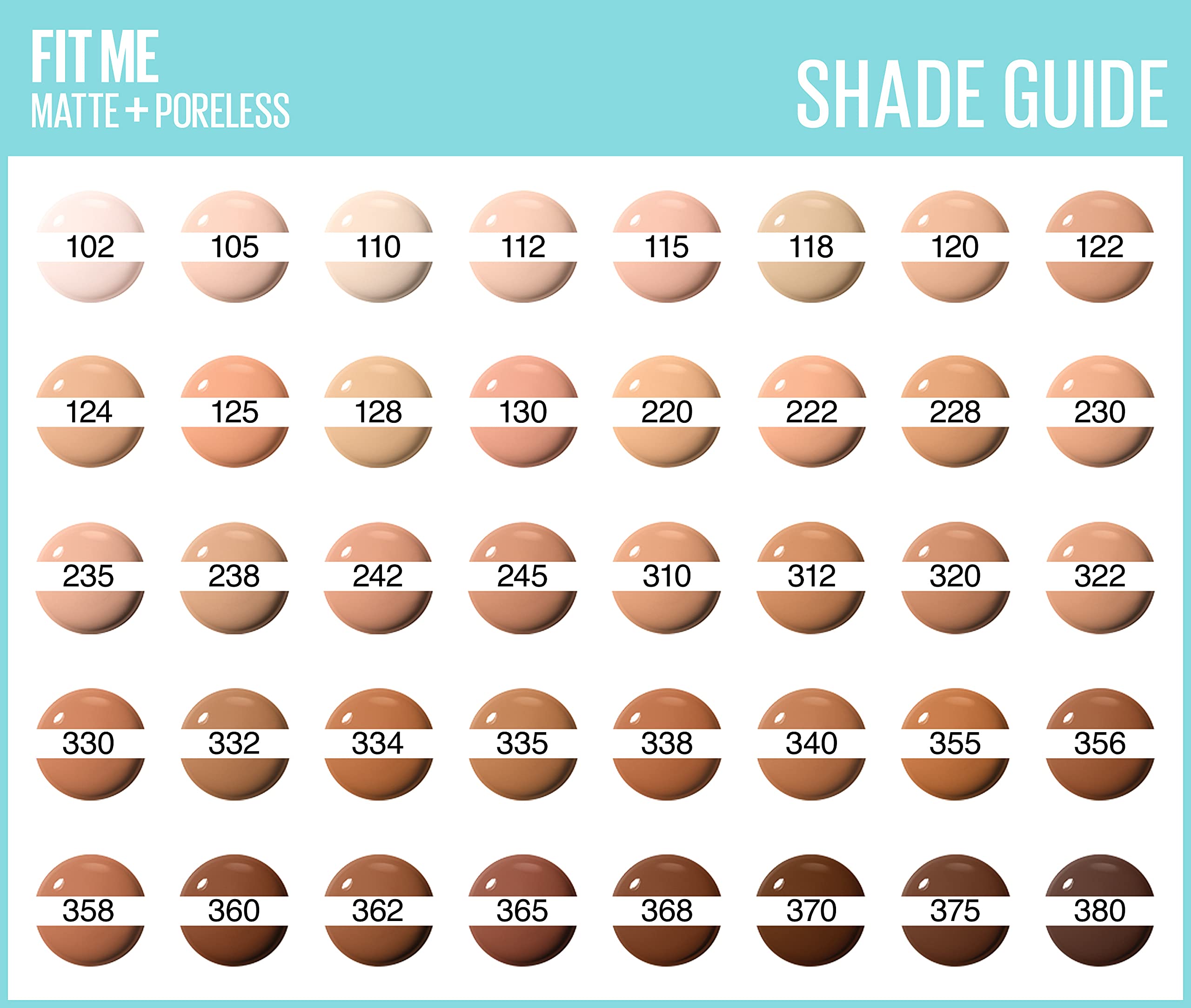 Maybelline_Fit_Me_Foundation_Shade_Chart_Sri_Lanka