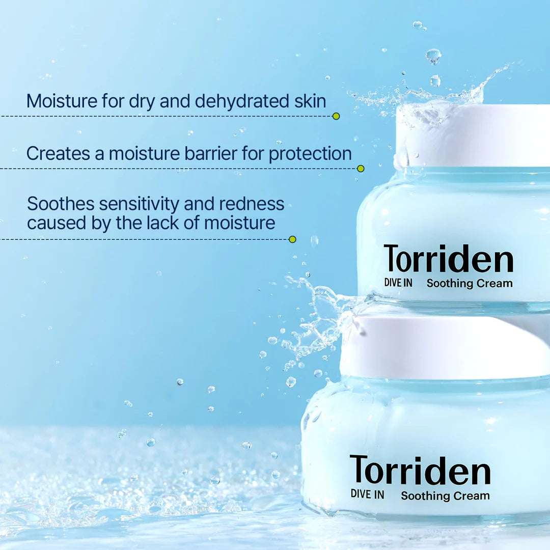 Torriden DIVE-IN Low Molecular Hyaluronic Acid Soothing Cream 100ml