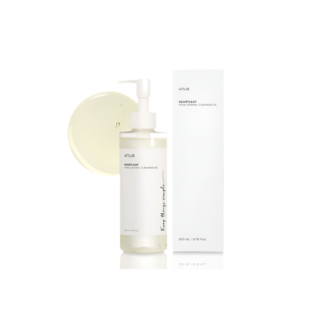 heartleaf cleansing oil acne anua pore control 200ml bottle