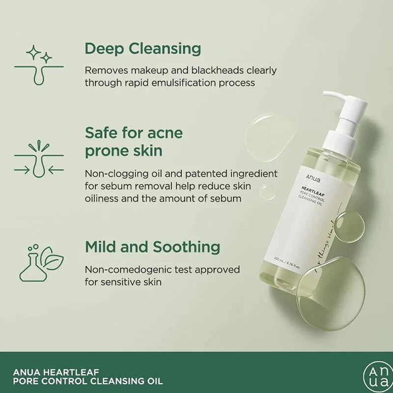 ANUA Heartleaf Pore Control Cleansing Oil 200ml