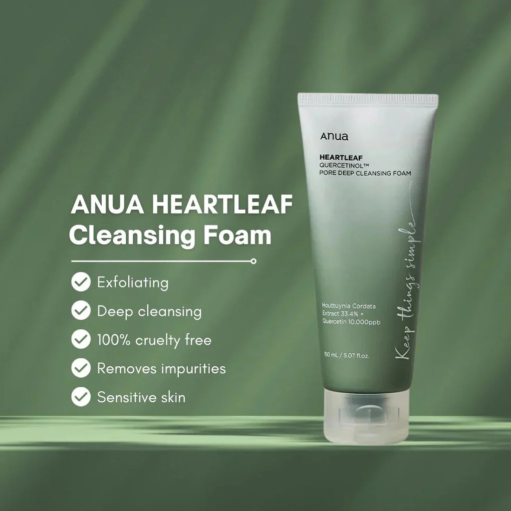 ANUA Heartleaf Quercetinol Pore Deep Cleansing Foam 150ml